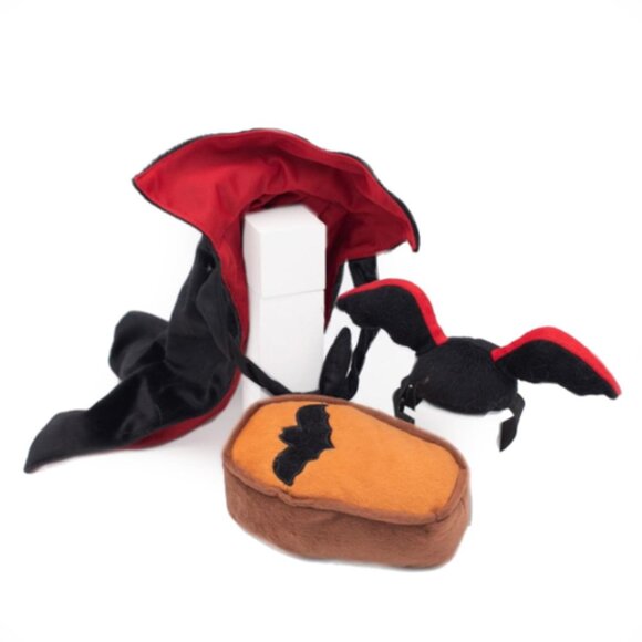 Zippy Paws 3-piece Plush Dracula Halloween Costume Kit Set for Dogs OSFM NWT - Picture 2 of 7